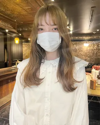 ロング カラー haco＋所属・圧倒的デザイン力 店長🎨RENAのヘアスタイル