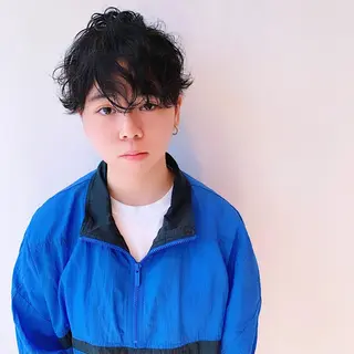 ショート カラー CODE.LINE所属・中川 竜誠のヘアスタイル