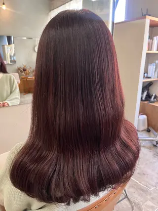 ロング カラー 暖色カラー／ ヘアセット🌛櫻井舞のヘアスタイル