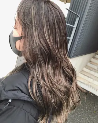 セミロング カラー hair make addict (ヘアーメイク アディクト)所属・addict⭐️ 江川　颯也💎のヘアスタイル