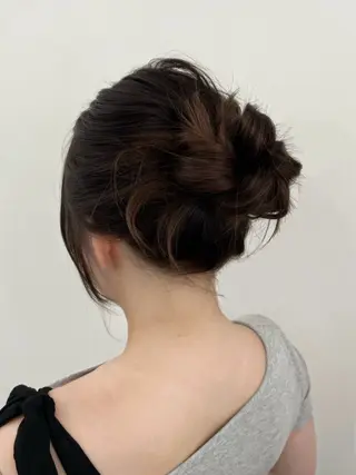 ロング ヘアアレンジ レイヤーカット顔周り /アレンジ伊藤彪真のヘアスタイル