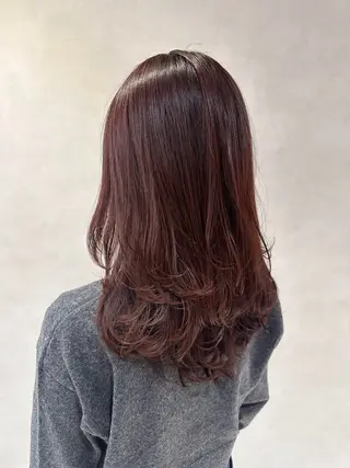 ロング カラー 大人レイヤー& 透明感カラー💄のヘアスタイル