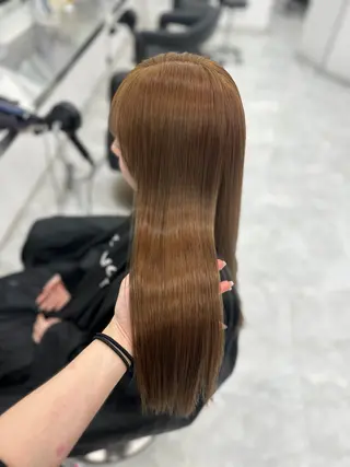 カラー 透ける透明感カラー 🤍anju🎀のヘアスタイル