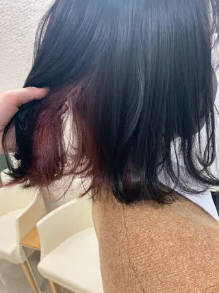 ミディアム カラー 暖色専門美容師🎀 お客様満足度◎のヘアスタイル