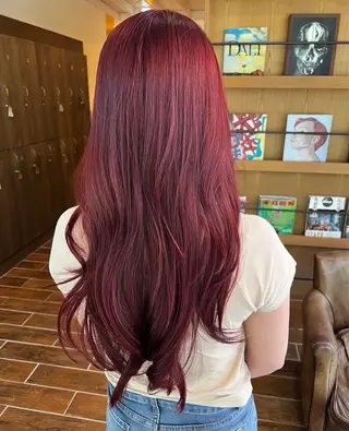 ロング カラー 村上 輝のヘアスタイル