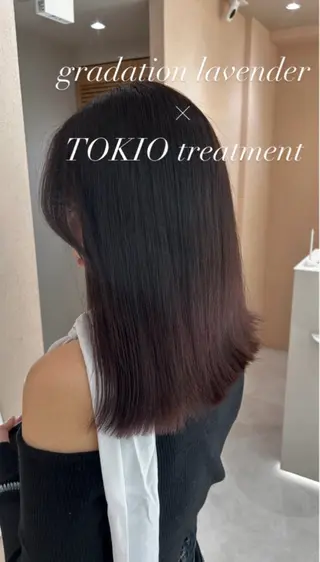 セミロング カラー 🫧赤み消しカラー nanami🫧のヘアスタイル