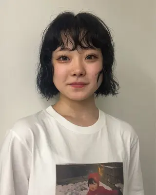 ショート カラー パーマ 名古屋栄/ブリーチ/ ボブ🧃木下桃嘉のヘアスタイル