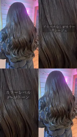 ロング 【ブロンド】【ベージ ュ系】TAKUMAのヘアスタイル