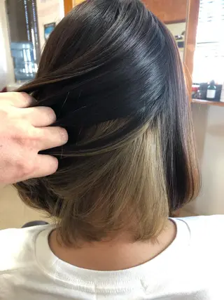 ミディアム カラー 嘉手納美容室 ルアナエヴァのヘアスタイル