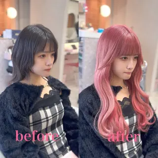 ロング カラー 新宿/韓国風レイヤー エクステ/YUTOのヘアスタイル