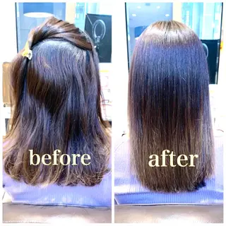 ミディアム カラー パーマ メンズ キッズ 酸熱トリートメント/ 髪質改善🌟玉井香奈のヘアスタイル