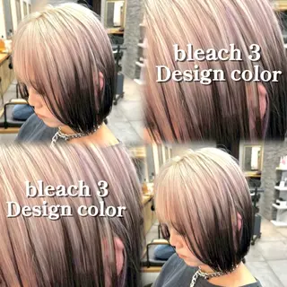 ショート カラー ハイトーン/横浜 /伊藤　怜のヘアスタイル