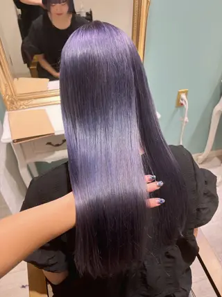 ロング カラー ヘアアレンジ 艶髪/髪質改善/ 松村きさらのヘアスタイル