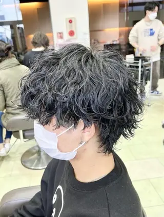 パーマ メンズ ハイトーン/パーマ/ メンズ / 櫻本🌐のヘアスタイル