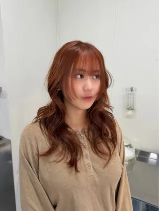 ロング カラー chikashitsu所属・Junmi/ﾁｶｼﾂ /堀江のヘアスタイル