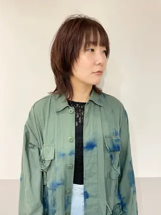 ミディアム カラー ヘアアレンジ ボブ/ミニボブ/ 立河今日子のヘアスタイル