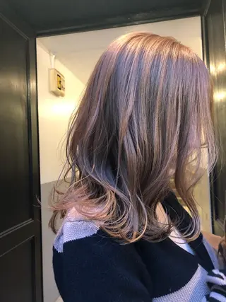 ミディアム カラー PALAN K-Beauty所属・顔まわりカット✨艶髪 ✨髪質改善✨伴響佳のヘアスタイル