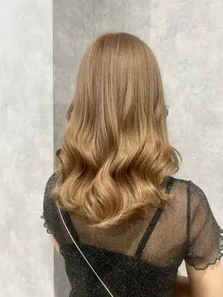 セミロング 最新ケアカラー 髪質改善YUTOのヘアスタイル