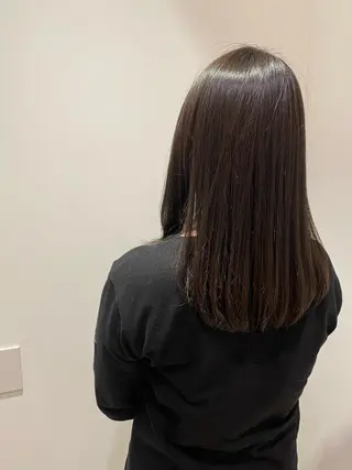 セミロング カラー ヘアアレンジ 福壽 優奈のヘアスタイル