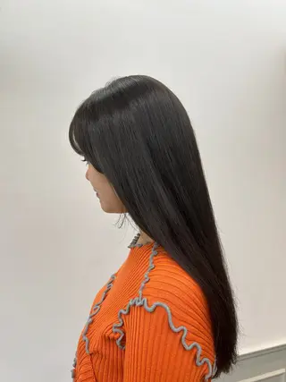 ロング カラー gemhair&makeup所属・Fuka／艶カラー ／ケアカラー／パーマのヘアスタイル