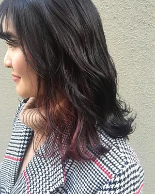 セミロング カラー hairsalon Athle所属・Teramura Kaoriのヘアスタイル