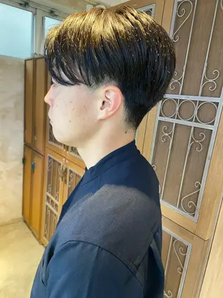 ショート メンズ ENIEN MAKE'S 立川所属・綾/ベージュカラー /パーマ🩰のヘアスタイル