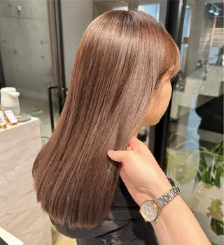 セミロング カラー 透明感/ベージュ /kazui🐈のヘアスタイル