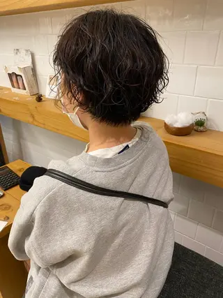 ショート カラー ヘアアレンジ 、 、のヘアスタイル