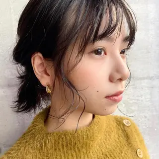 ミディアム カラー 韓国ヘア /男女❄️ 細江 美紅のヘアスタイル