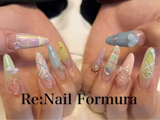 ロング Re:Nail Formula所属・kido chieのネイルデザイン
