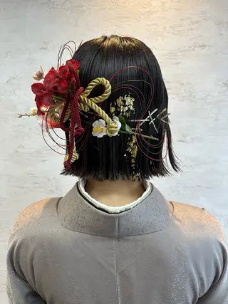 ミディアム ヘアアレンジ 女性に人気♪ はやしほのかのヘアスタイル