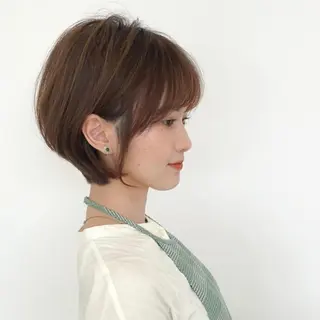 ショート 大江 美穂のヘアスタイル