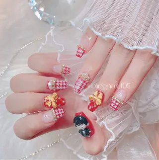 ネイル 23時まで❤︎韓国、 ワンホンネイルのネイルデザイン