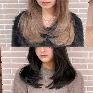 ロング カラー 大人可愛い/レイヤー /ブリーチ/溝口誠二のヘアスタイル