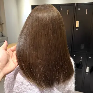 セミロング カラー ヘアアレンジ ブリーチなしカラー /新百合ヶ丘/安形翔のヘアスタイル