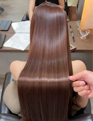 ロング カラー RIENS xreaのヘアスタイル