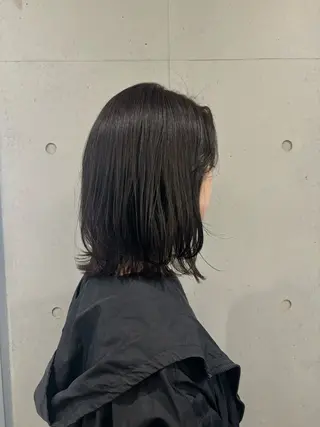 ミディアム カット/暖色カラー/ rikako🌻のヘアスタイル