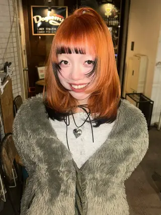 ミディアム カラー 透明感カラー/ 個性派🩶LANAのヘアスタイル