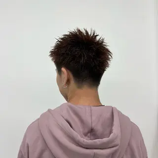メンズ ワタナベ モカ🦢ダブルカラーのヘアスタイル