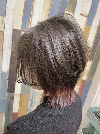 カラー 嶋村夏実🌼レイヤー 🌸白髪ぼかしのヘアスタイル