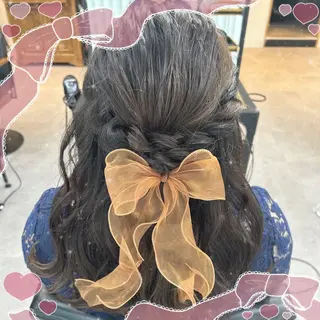 ロング ヘアアレンジ 🎀オタク美容師艶髪 カラーERINA🎀のヘアスタイル