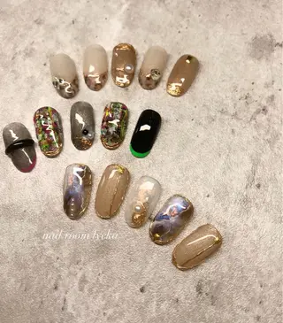 ネイル ﾈｲﾙﾙｰﾑﾘｯｶ 𝐦𝐚𝐲𝐮のネイルデザイン