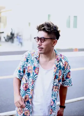 ショート カラー メンズ 大西 カズマのヘアスタイル