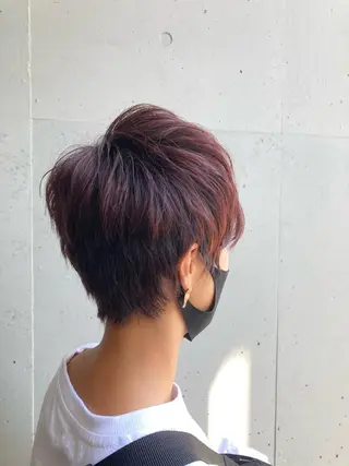 ショート カラー 一ノ瀬 蘭のヘアスタイル