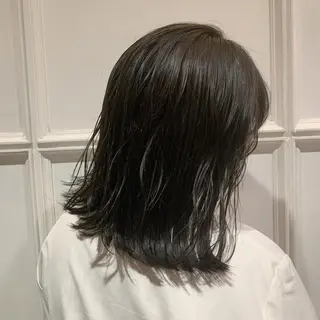 ミディアム カラー 髪質改善カラー&TR 縮毛矯正/弱酸性矯正のヘアスタイル