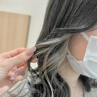 ロング カラー 店長ハイトーンカラー 柞山史奈のヘアスタイル