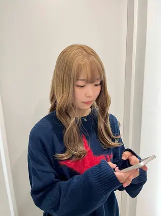 ロング カラー モテヘア/グレージュ /ボブ/前原汐🎐のヘアスタイル