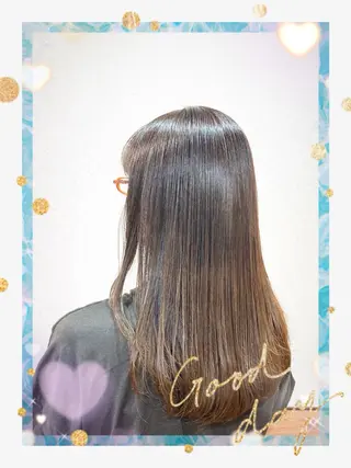 セミロング カラー Annon プライベートサロンのヘアスタイル