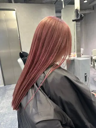 ロング カラー naito/ブリーチ /エクステ/縮毛のヘアスタイル