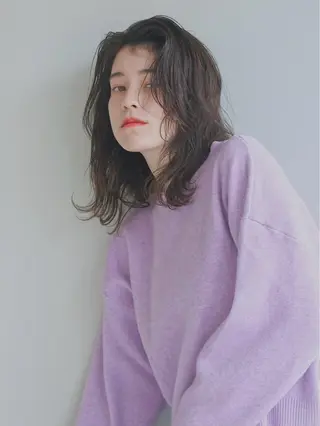 セミロング 似合わせ⌇お洒落 カット⌇平野あみのヘアスタイル